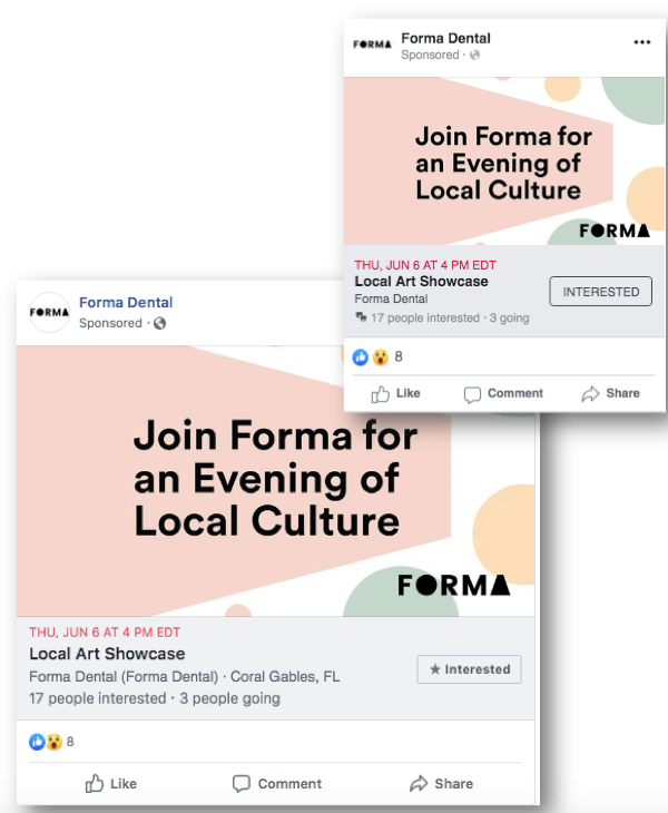 Forma Dental Facebook Ad