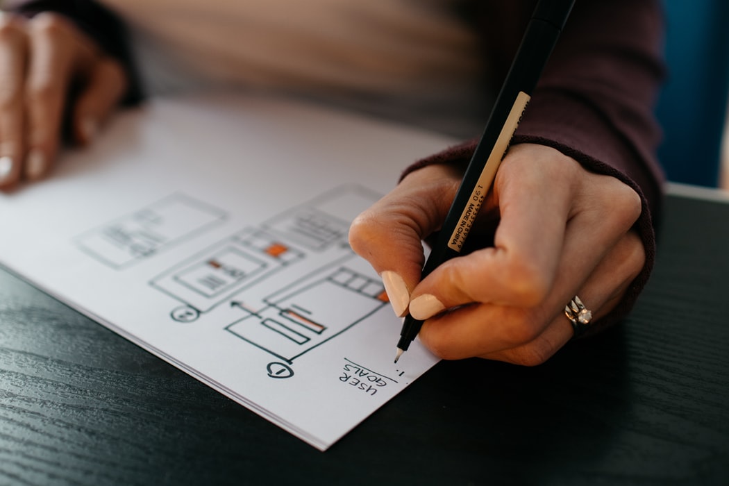 user woman writing user goals