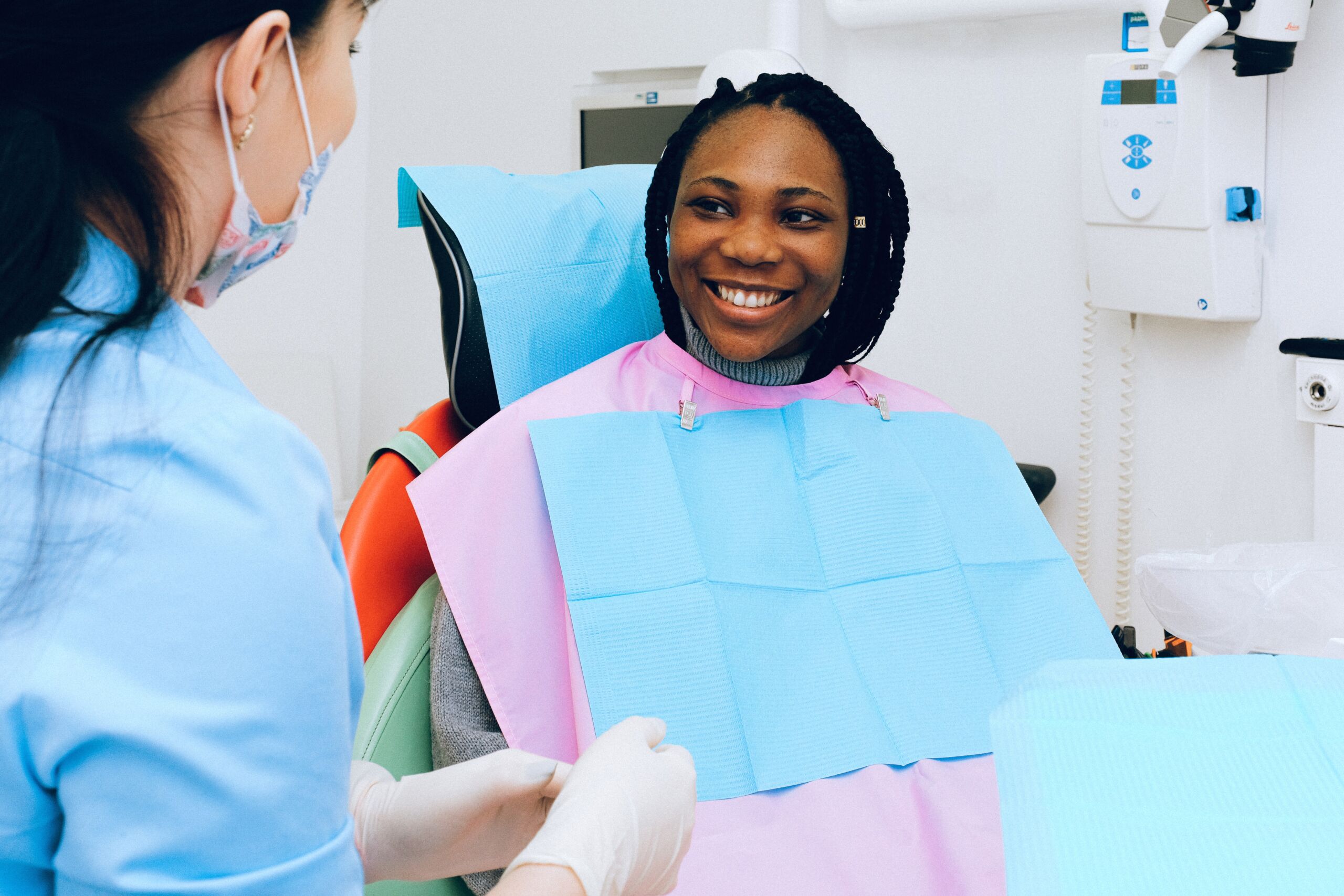 Dentist and patient