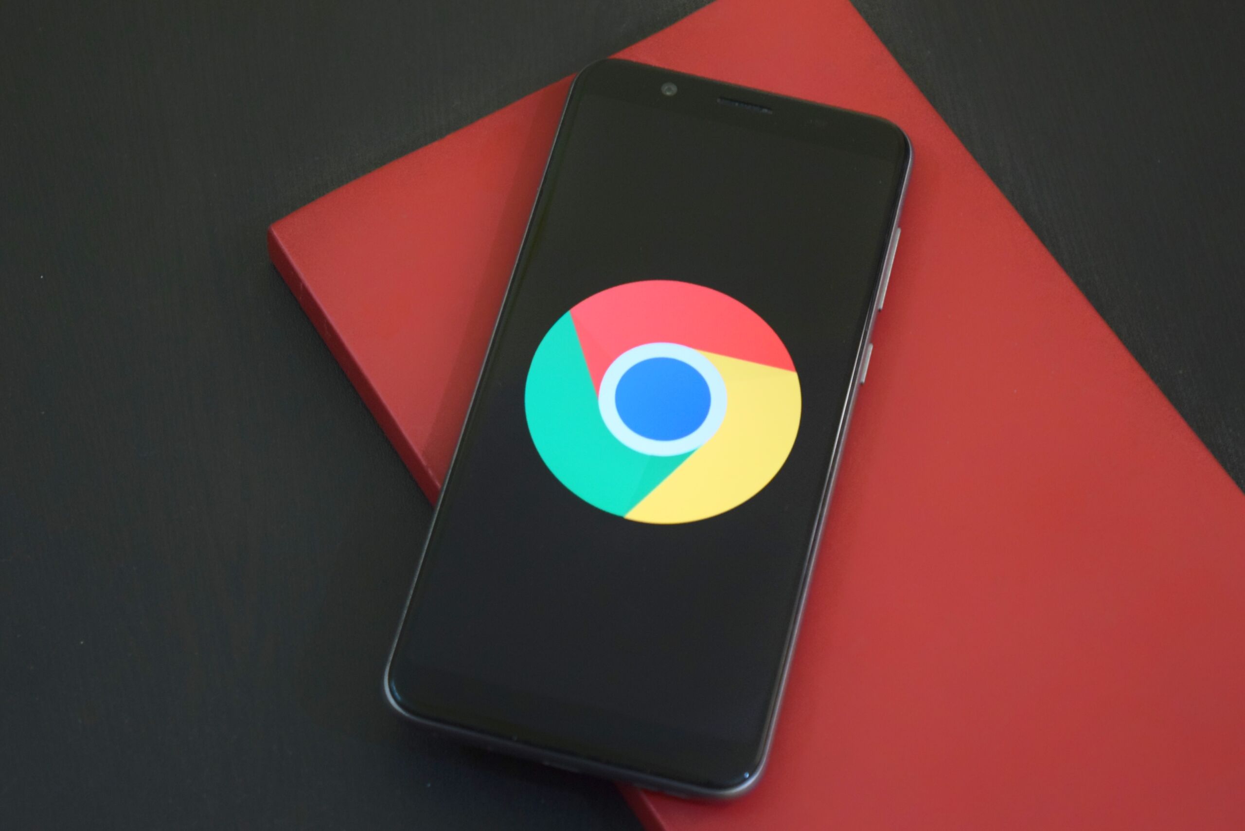 Smartphone displaying the Google logo