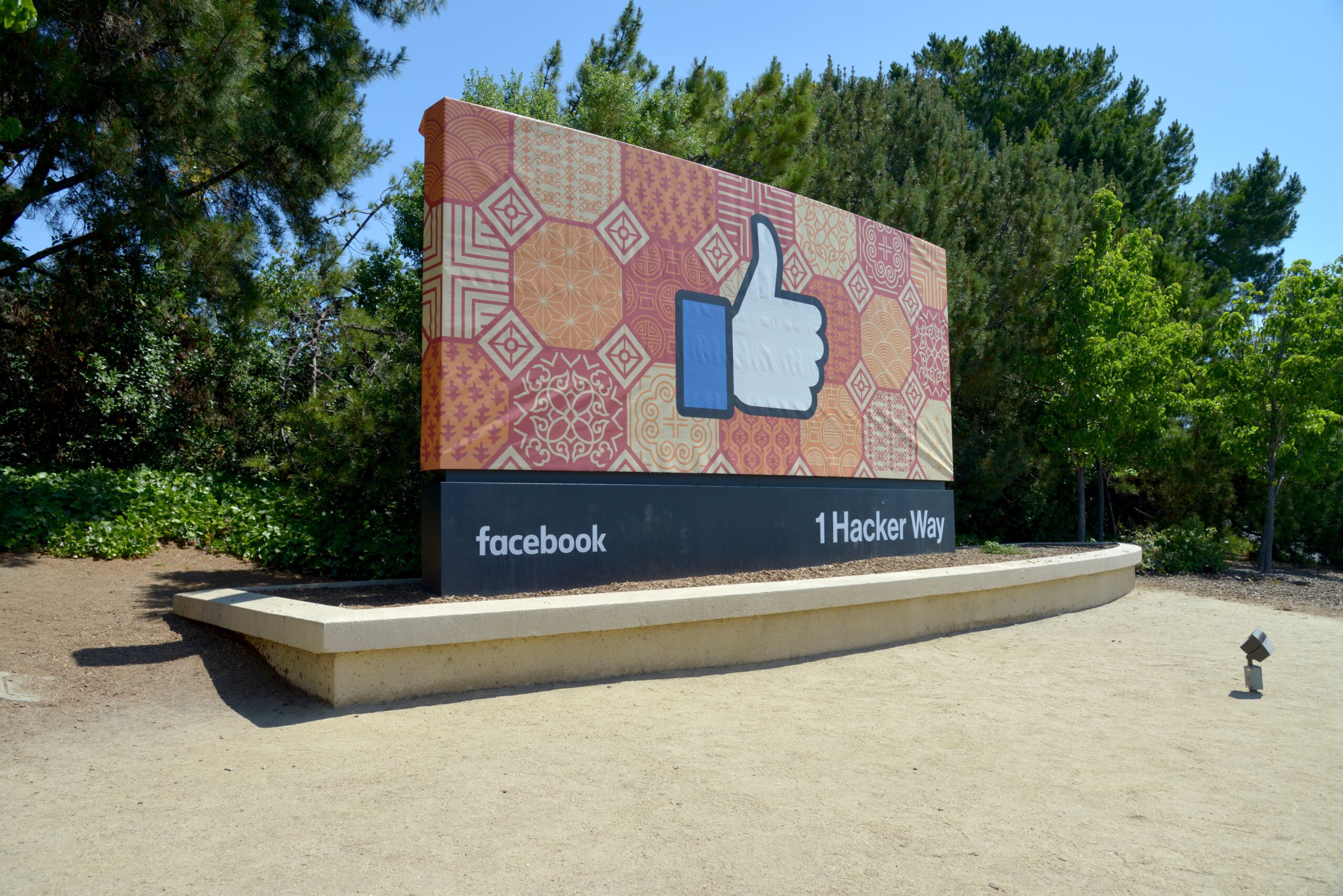 Sign at Facebook Corporate HQ