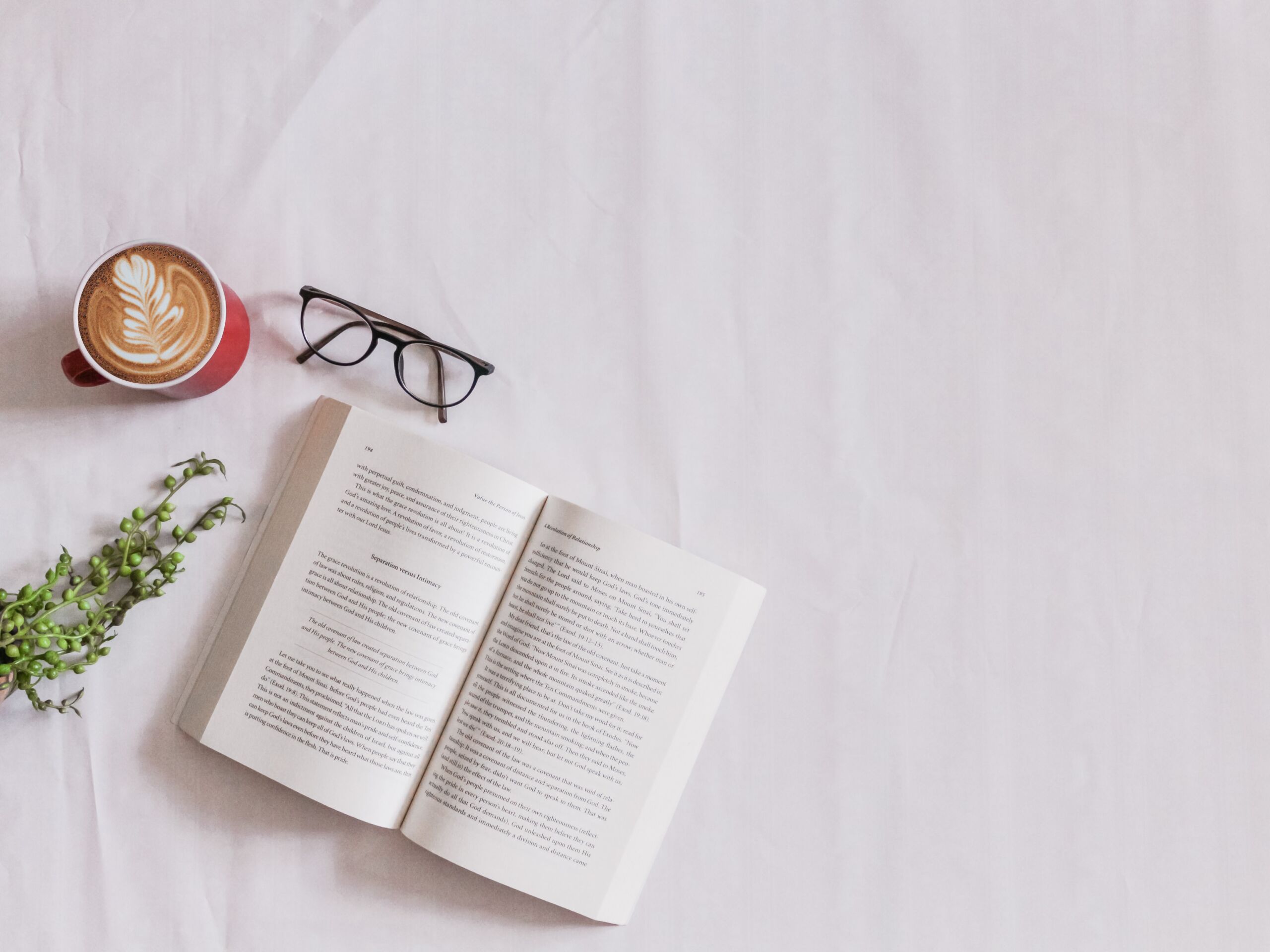 A book on a table