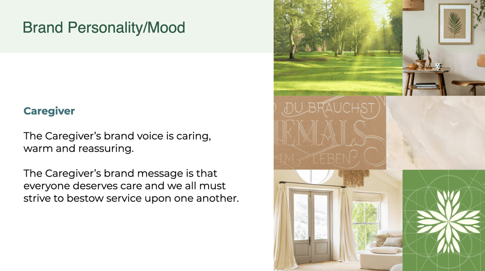 Brand Personality Caregivers must strive to get their brand personality, tone and mood established in order to increase brand awareness.