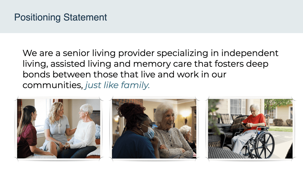 Positioning Statement Positioning Statement